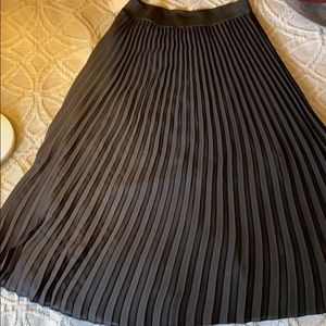 BP black pleated knee length skirt